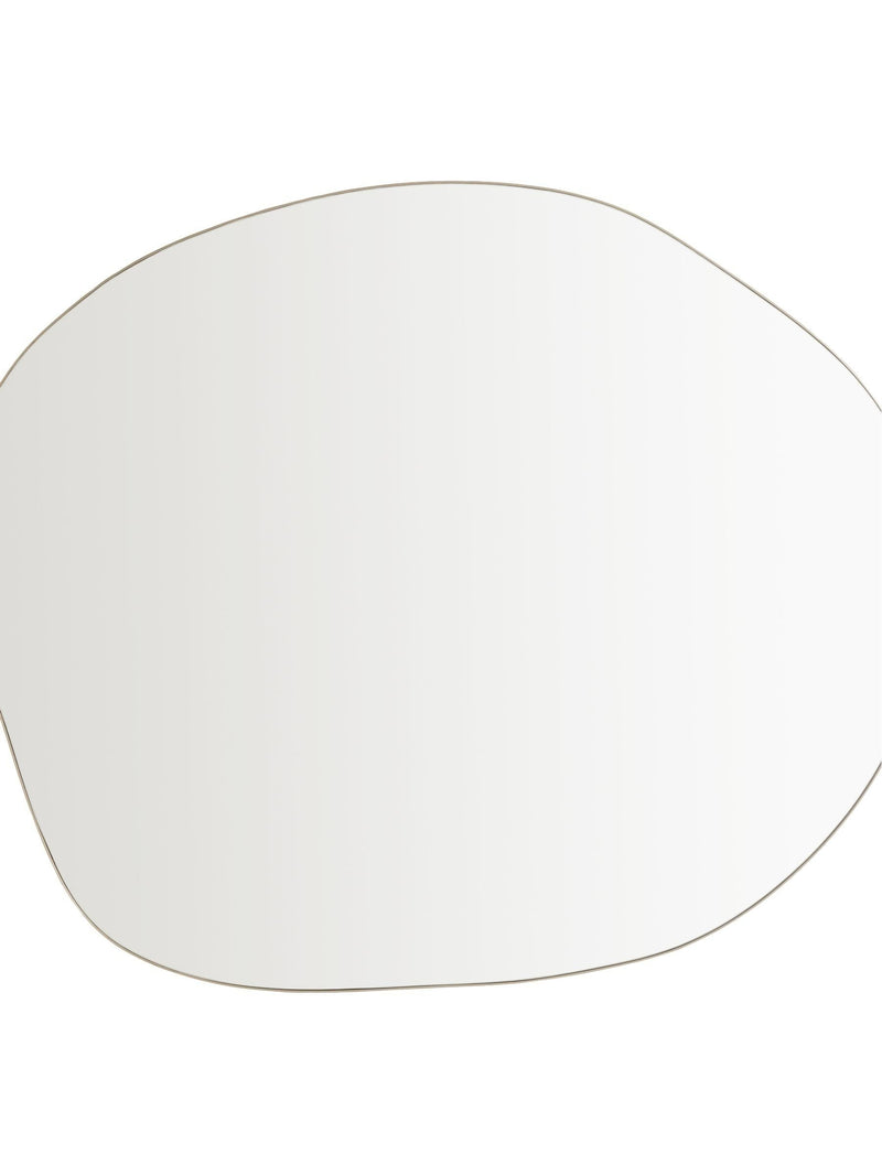 La Redoute Intérieurs Ornica shaped brass mirror 120x100cm, UK version