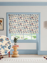 Next Land & Shore Blue Red Orchard Made to Measure Roller Blind - Red- Buy online at McGrocer