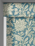 Land & Shore Rowallane teal roller blind - British product