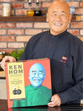 Ken Hom black steel non-stick wok set 31cm, imported from the UK