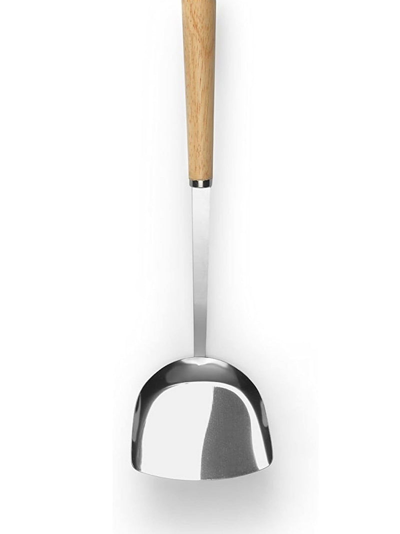 Ken Hom silver steel seasoning wok set 31cm (British brand)