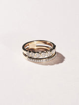 Next The Diamond Store 18K Gold Vermeil Interlocking Heart 0.20ct Stacking Lab Diamond Ring- Buy online at McGrocer