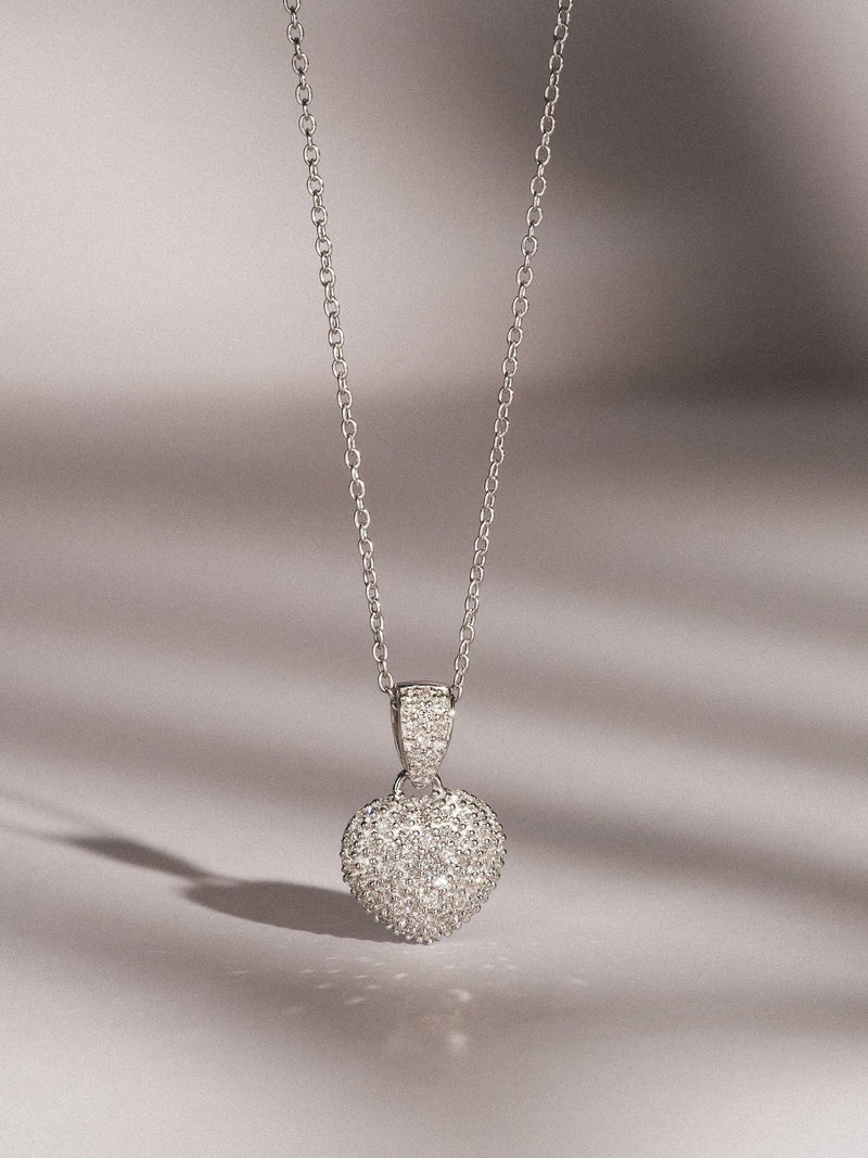 The Diamond Store lab diamond heart necklace 0.50ct in 925 silver (British brand)