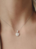 The Diamond Store lab diamond heart necklace 0.50ct in 925 silver (British brand)