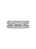 The Diamond Store heart stacking ring 0.20ct lab diamond, imported from the UK