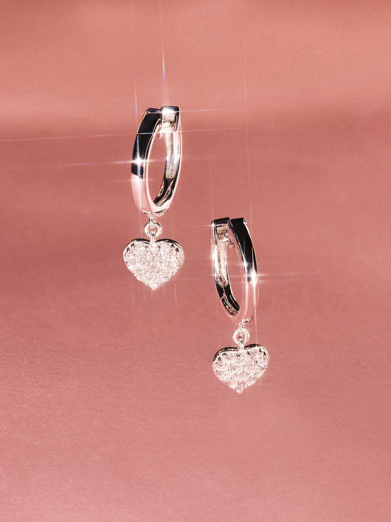 The Diamond Store lab diamond huggie earrings 0.29ct (British brand)