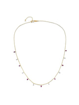 Next The Diamond Store Red Vivara Lab Ruby and Lab Diamond Necklace Set, 9K Yellow Gold- Buy online at McGrocer