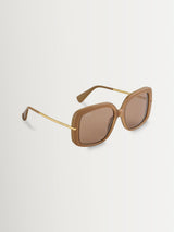Next Max Mara Brown Acetate Sunglasses- Buy online at McGrocer