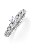 The Diamond Store Libra zodiac signet ring 0.01ct lab diamond, UK version