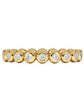 Diamond Store 18k gold vermeil lab diamond eternity ring - British product