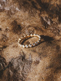 Diamond Store 18k gold vermeil lab diamond eternity ring - British product