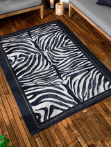 Next Paoletti Multicolour Leopardis Zebra Printed Indoor/Outdoor Rug 120x170cm- Buy online at McGrocer