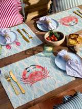 Next Wylder Marine Abersoch Set of 4 Indoor/Outdoor Placemats - 36cm x 46cm- Buy online at McGrocer