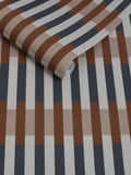 MADE.COM Sirio wallpaper Caramel Blue 10m roll, imported from the UK