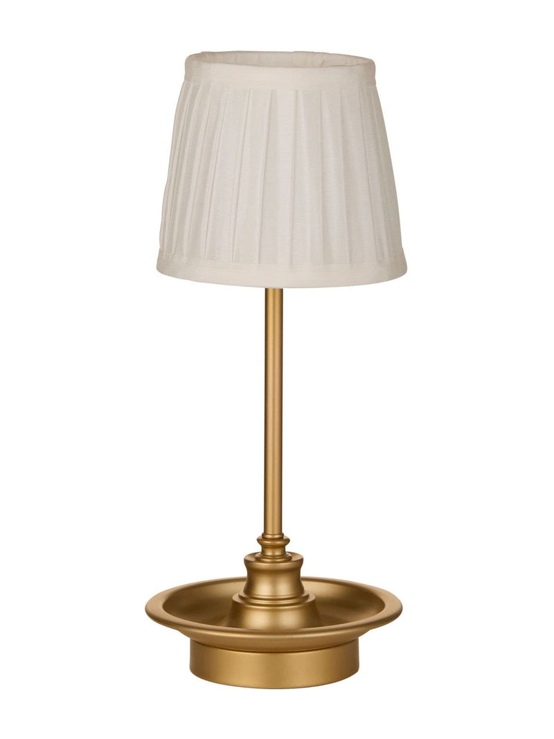 Searchlight gold rechargeable table lamp - British product