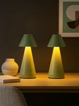 Next Searchlight 2 Pack Green Rechargeable Dome Table Lamp- Buy online at McGrocer