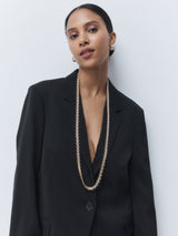 Next Gold Tone Watch Chain Long Necklace 91cm- Buy online at McGrocer
