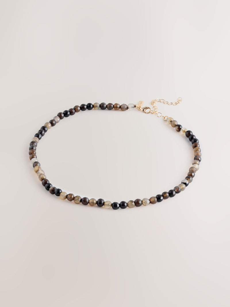 Brown Semi-Precious Stone Necklace, imported from the UK