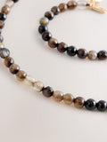 Brown Semi-Precious Stone Necklace, imported from the UK