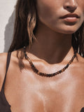 Brown Semi-Precious Stone Necklace, imported from the UK