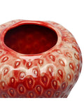 Libra Interiors red berry glaze vase large - British product