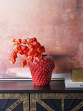 Libra Interiors red berry glaze vase large - British product