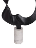 Libra Interiors white large Kentford sculpture on marble base UK version