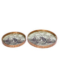 Libra Interiors cream monkey jungle decorative trays set (British brand)