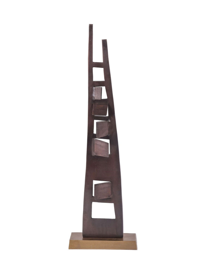 Libra Interiors Bronze Cairns abstract sculpture 92cm tall, UK version