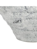 Libra Interiors white medium Lunel glazed vase (British brand)