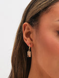 Mood gold tone heart charm earrings pack of 3, UK version