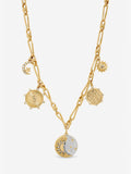 Mood celestial charm two-tone necklace - British product
