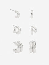 Next Mood Gold Tone Hoop Earrings 3 Pack- Buy online at McGrocer