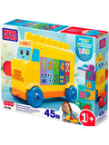 Mega Bloks Build & Count Bus toddler toy 45 pieces, imported from the UK