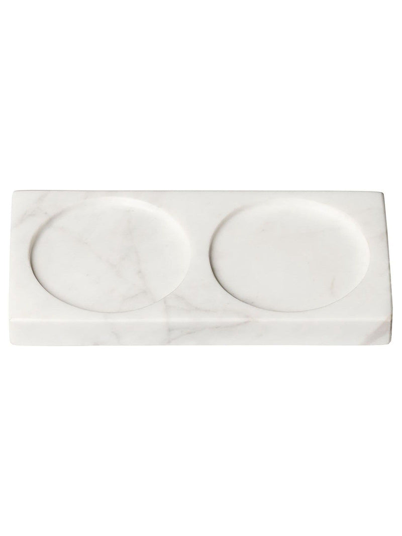Crush Grind white marble tabletopper display tray (British brand)