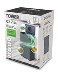 Tower grey ozone 60L sensor stainless steel bin (British brand)