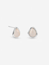 Next Inicio Sterling Silver Plated Rose Polished Stud Earrings- Buy online at McGrocer