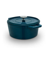 Next Barbary and Oak Nattura Teal Cast Iron Casserole 2.2L- Buy online at McGrocer