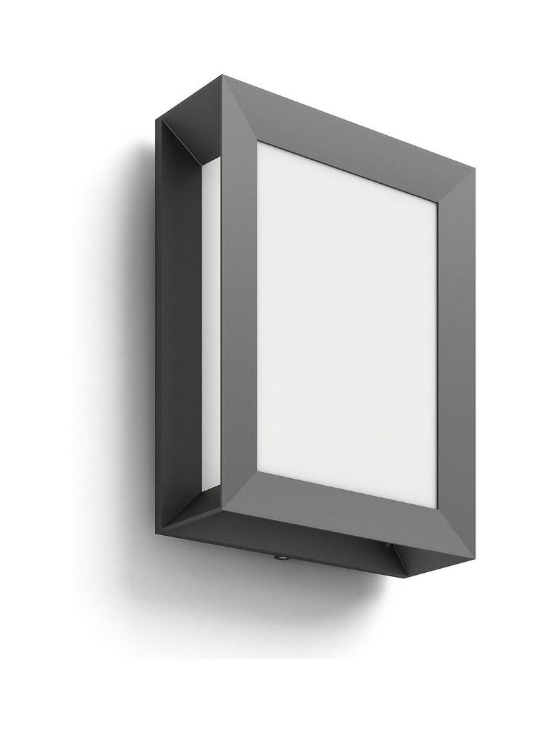 Philips black LED outdoor wall lantern, imported from the UK