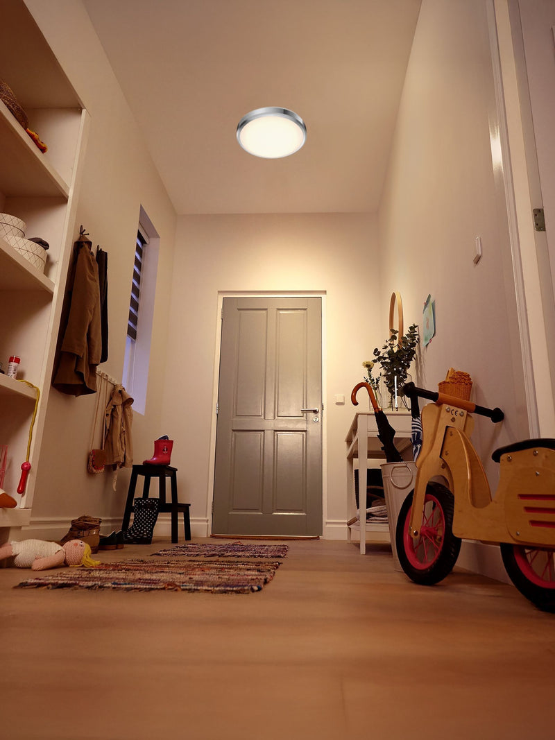Philips Chrome LED Doris ceiling light 17W, imported from the UK
