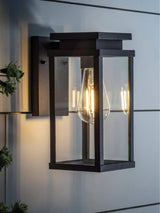 Next Lights4fun Black Ebony Lantern Outdoor Wall Light- Buy online at McGrocer