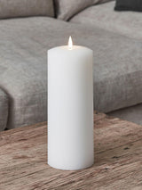 Next Lights4fun TruGlow Chapel LED Pillar Candle 25cm- Buy online at McGrocer