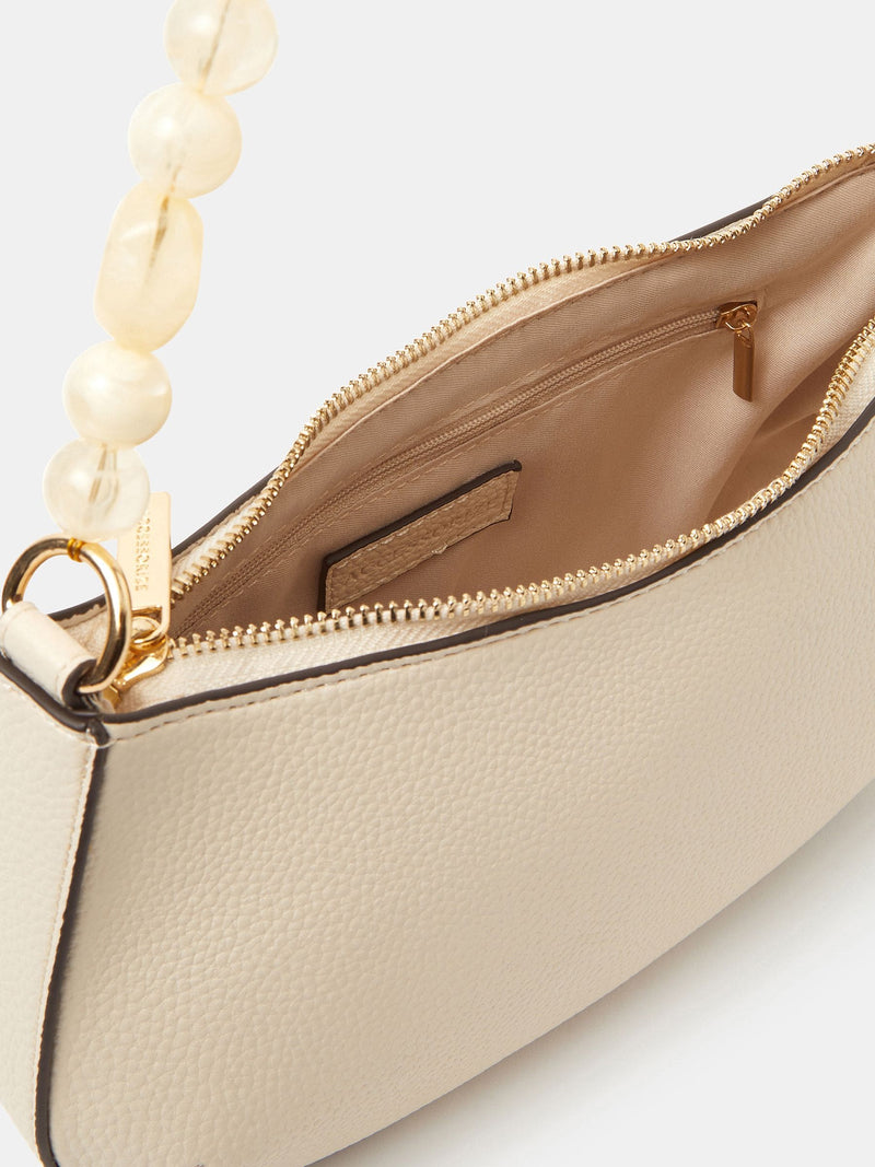 Accessorize cream beaded strap shoulder bag - British product