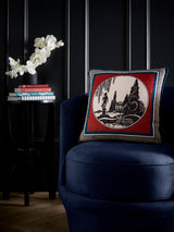 Next Laurence Llewelyn-Bowen Red Arcadia Velvet Filled Cushion 43x43cm- Buy online at McGrocer