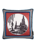 Laurence Llewelyn-Bowen Red Arcadia Velvet Cushion 43x43cm, UK version