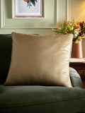 Appletree taupe velvet cushion 55x55 (British brand)