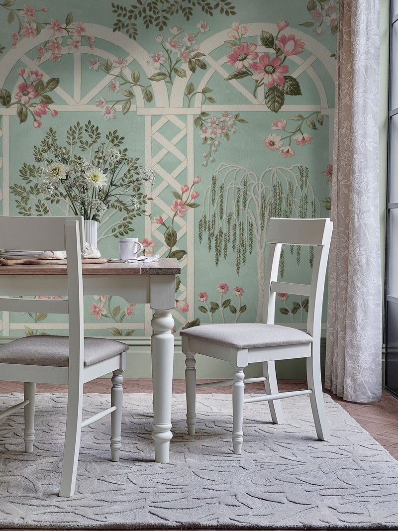 Laura Ashley Arlingham Gardens mural Eau De Nil 3m x 2.8m (British brand)