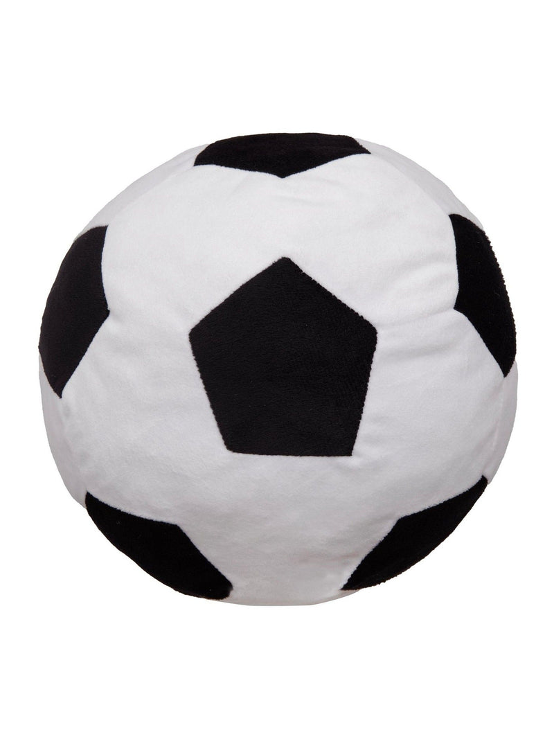 Bedlam black football velvet shaped cushion 22cm, UK version
