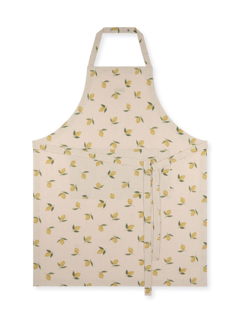 Sophie Allport Natural Lemons linen apron - British product