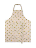 Sophie Allport Natural Lemons linen apron - British product